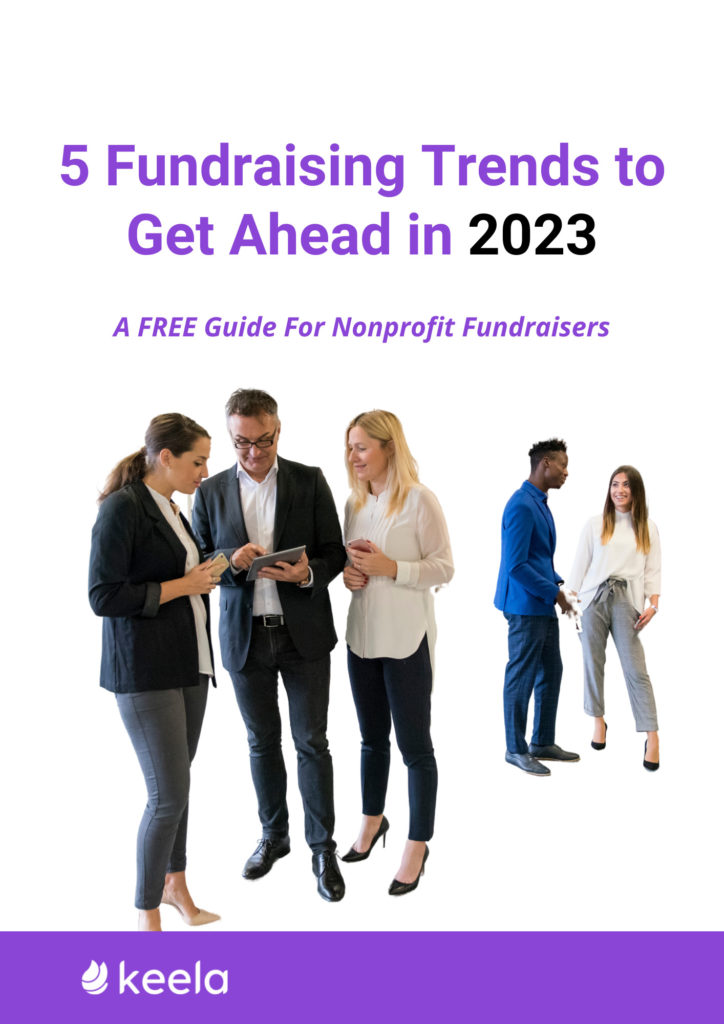 Cover page of 5 Fundraising Trends guide