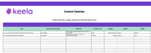 content calendar for nonprofits