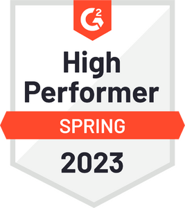 G2 High Performer Spring 2023 Badge