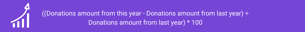 how to calculate donation growth rate