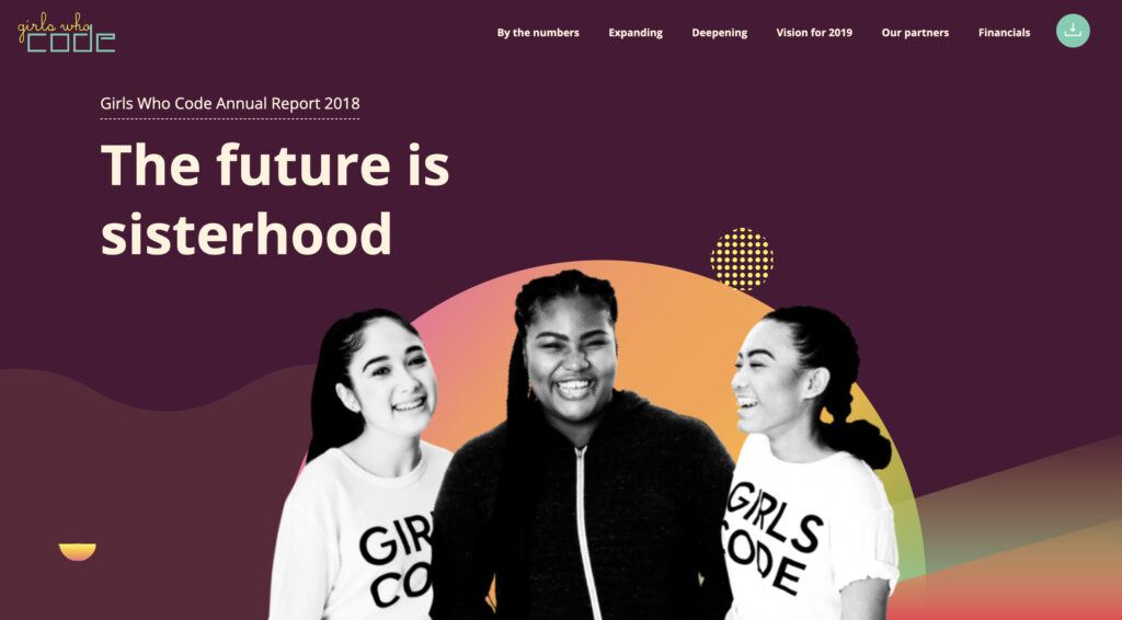 Nonprofit Annual Report: Girls Who Code's 2018 Annual Report