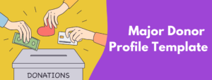 major donor profile template