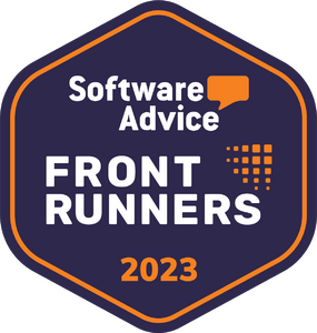 Software Advice-Frontrunners 2023 badge