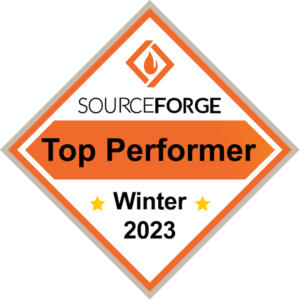 SourceForge Top Performer Winter 2023 badge